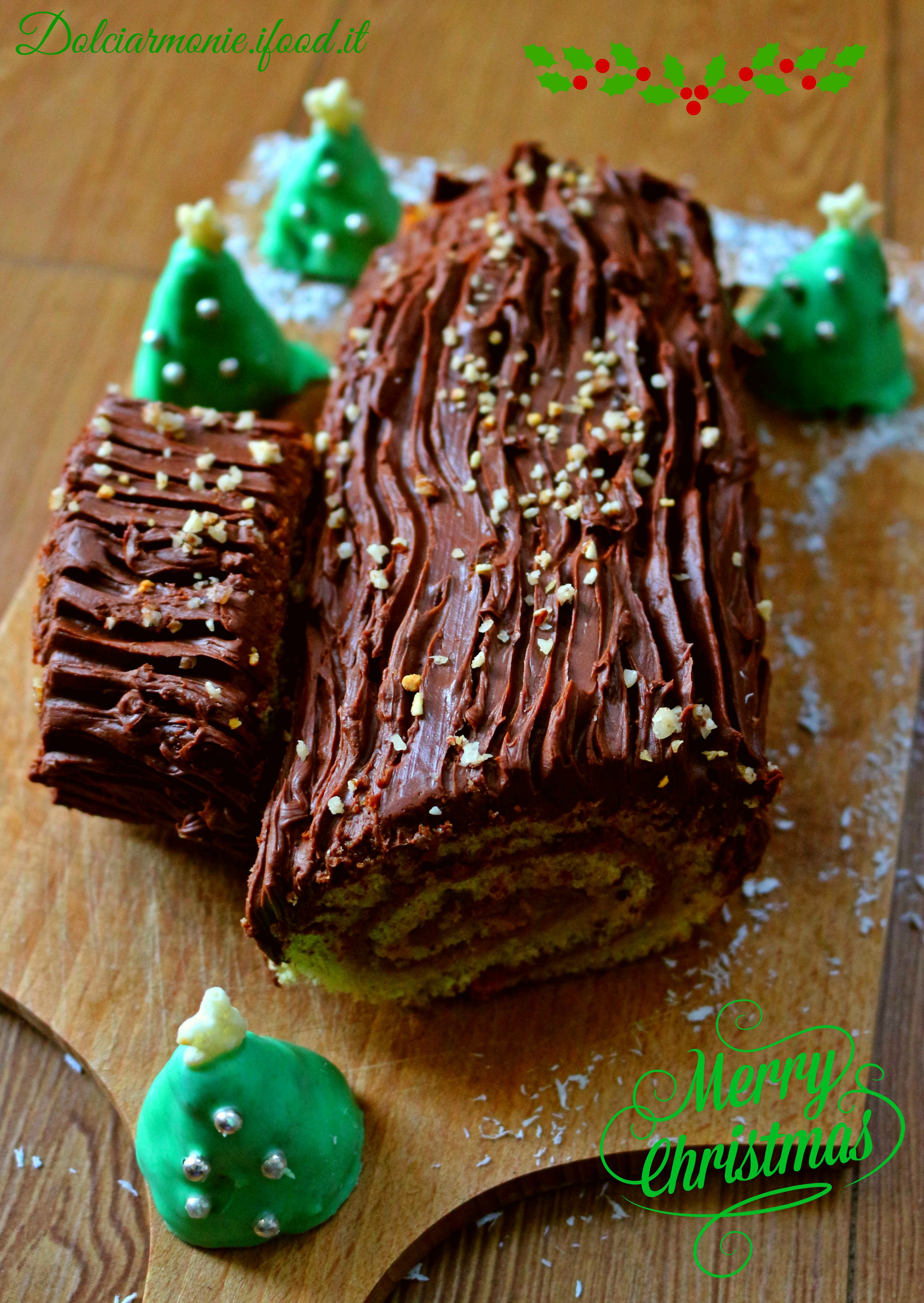 Tronchetto Di Natale Ganache.Tronchetto Di Natale E Buone Feste A Tutti Voi